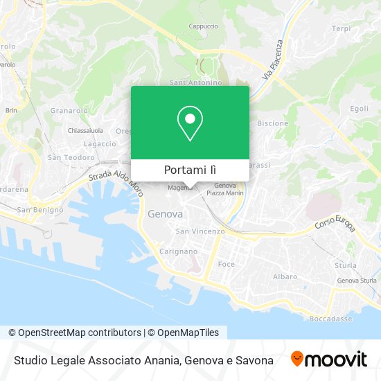 Mappa Studio Legale Associato Anania