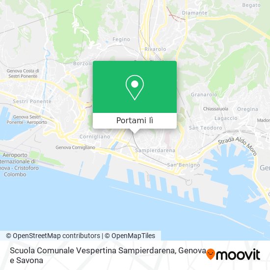 Mappa Scuola Comunale Vespertina Sampierdarena