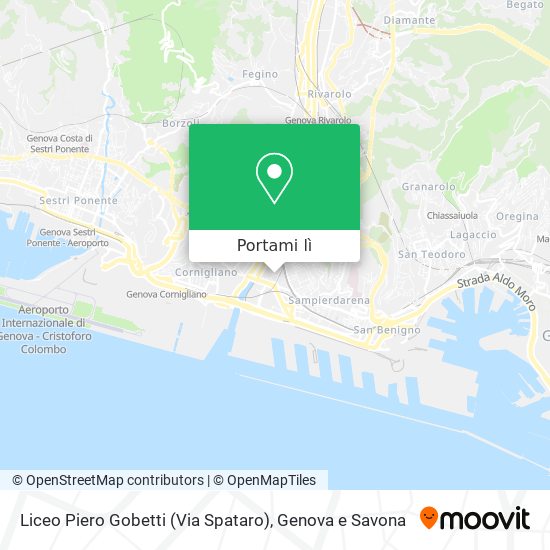 Mappa Liceo Piero Gobetti (Via Spataro)