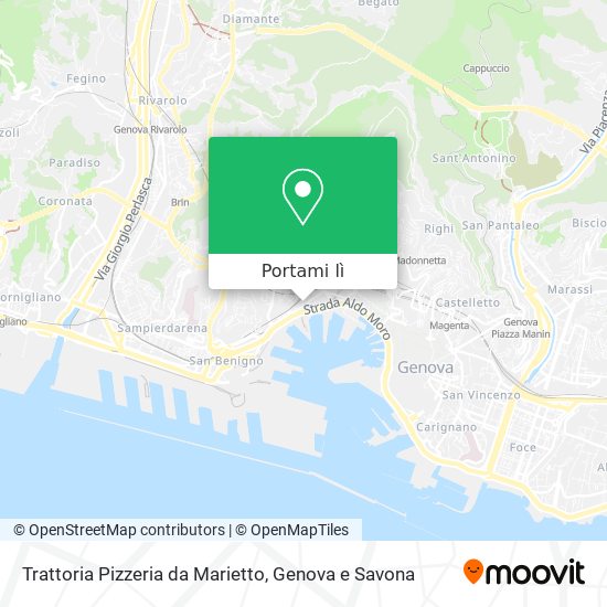 Mappa Trattoria Pizzeria da Marietto
