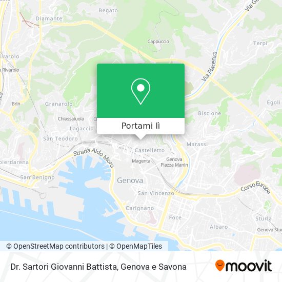 Mappa Dr. Sartori Giovanni Battista