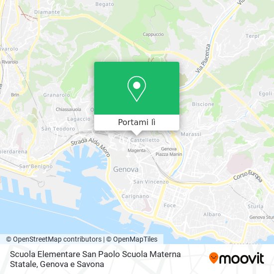 Mappa Scuola Elementare San Paolo Scuola Materna Statale