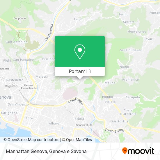 Mappa Manhattan Genova