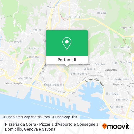 Mappa Pizzeria da Corra - Pizzeria d'Asporto e Consegne a Domicilio