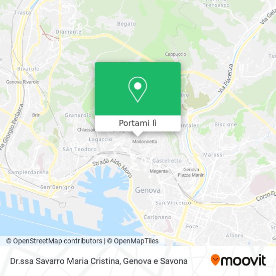 Mappa Dr.ssa Savarro Maria Cristina
