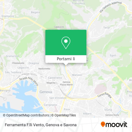 Mappa Ferramenta F.lli Vento