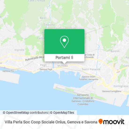 Mappa Villa Perla Soc Coop Sociale Onlus