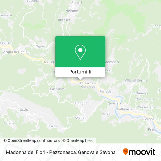 Mappa Madonna dei Fiori - Pezzonasca
