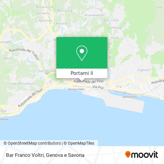 Mappa Bar Franco Voltri
