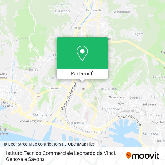 Mappa Istituto Tecnico Commerciale Leonardo da Vinci