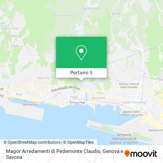 Mappa Magor Arredamenti di Pedemonte Claudio