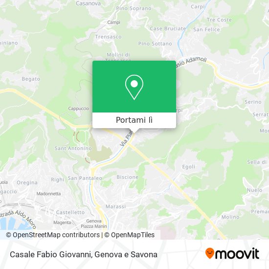 Mappa Casale Fabio Giovanni