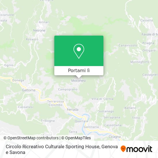 Mappa Circolo Ricreativo Culturale Sporting House