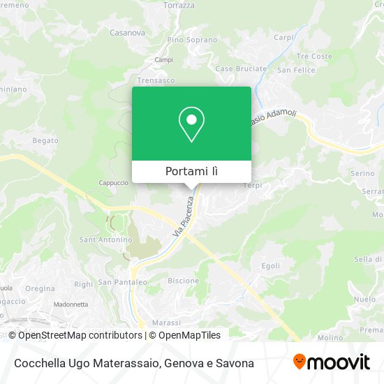 Mappa Cocchella Ugo Materassaio