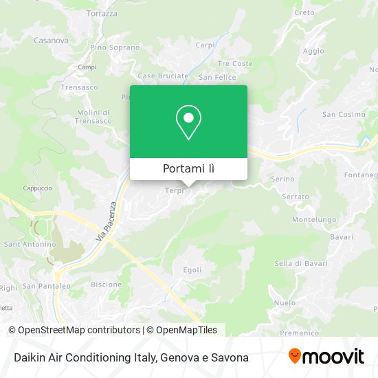 Mappa Daikin Air Conditioning Italy