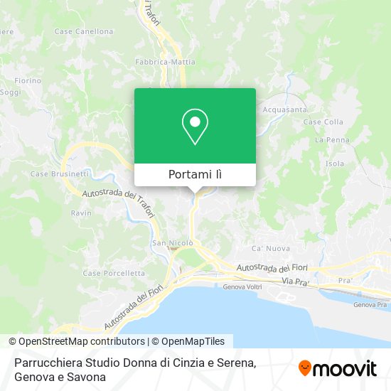 Mappa Parrucchiera Studio Donna di Cinzia e Serena
