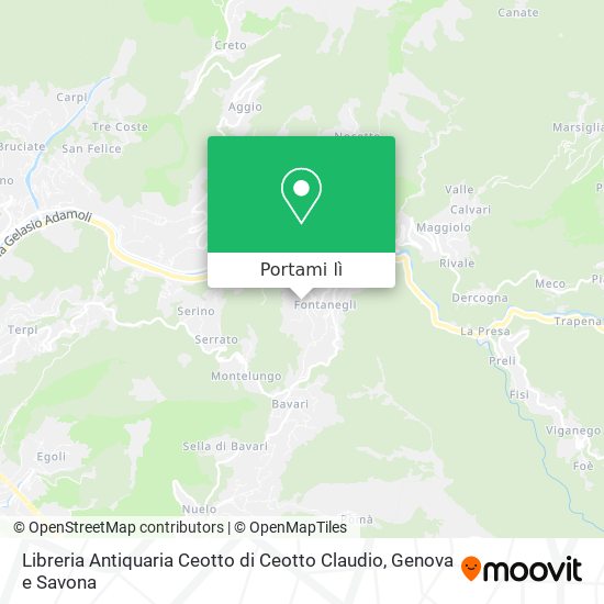 Mappa Libreria Antiquaria Ceotto di Ceotto Claudio