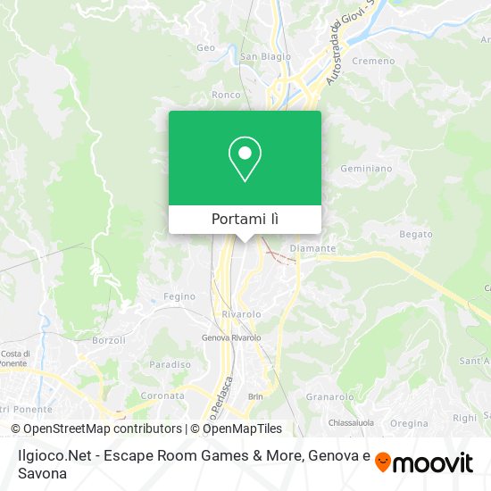 Mappa Ilgioco.Net - Escape Room Games & More