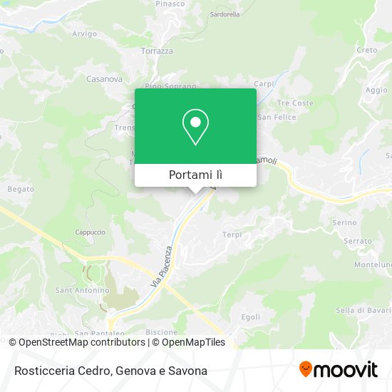 Mappa Rosticceria Cedro