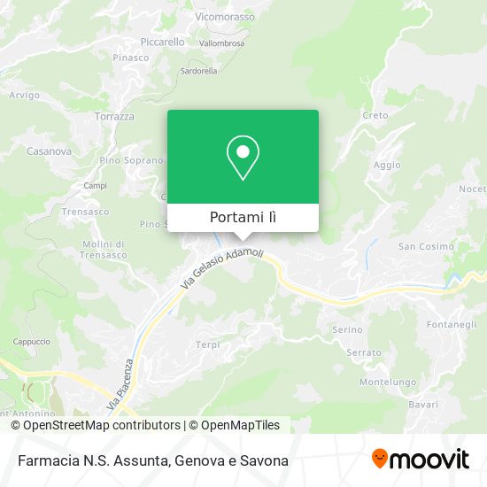 Mappa Farmacia N.S. Assunta
