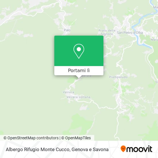 Mappa Albergo Rifugio Monte Cucco
