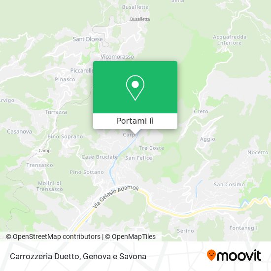 Mappa Carrozzeria Duetto
