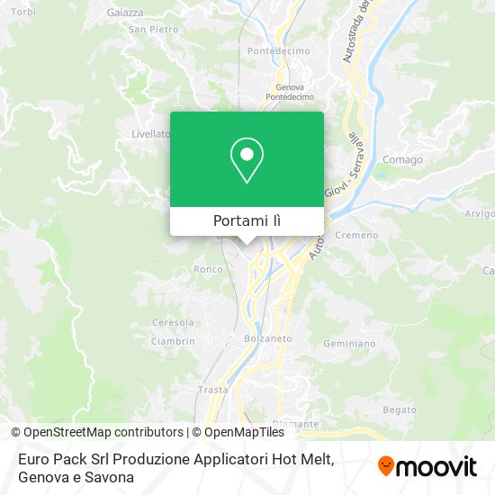 Mappa Euro Pack Srl Produzione Applicatori Hot Melt