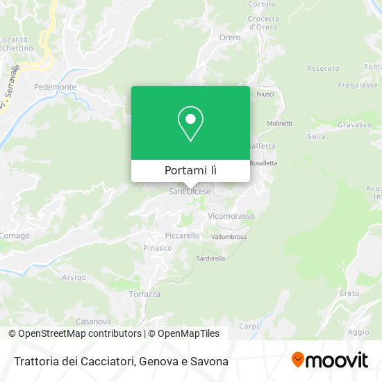 Mappa Trattoria dei Cacciatori