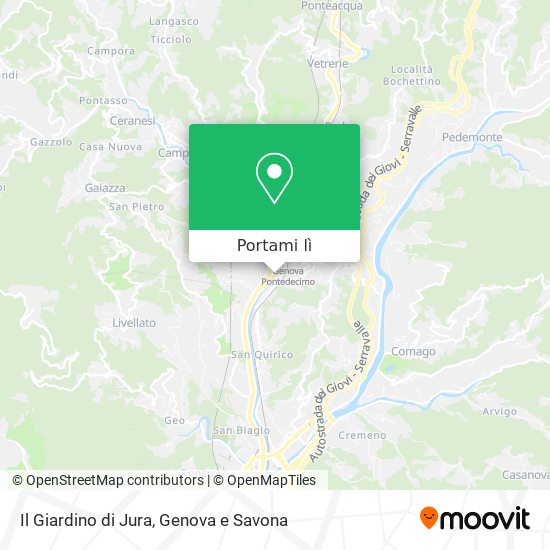 Mappa Il Giardino di Jura