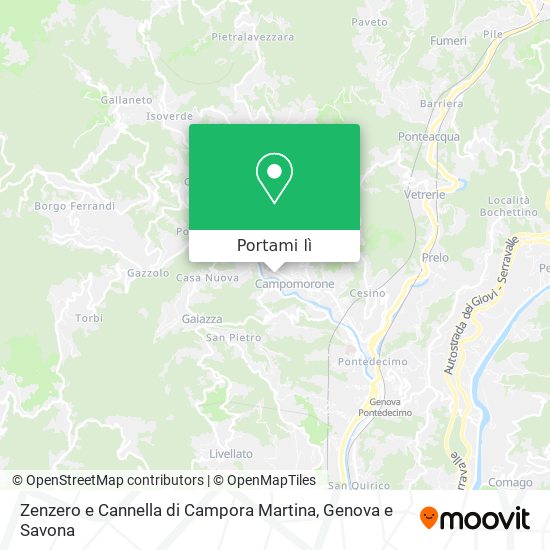 Mappa Zenzero e Cannella di Campora Martina
