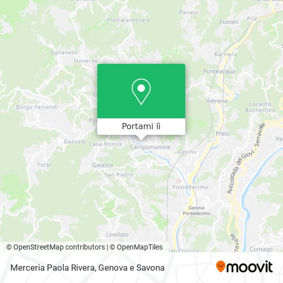 Mappa Merceria Paola Rivera