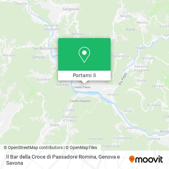 Mappa Il Bar della Croce di Passadore Romina