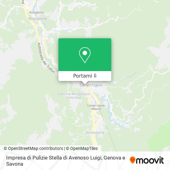 Mappa Impresa di Pulizie Stella di Avenoso Luigi