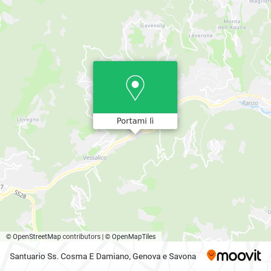 Mappa Santuario Ss. Cosma E Damiano