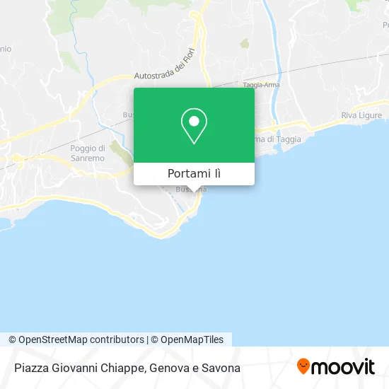 Mappa Piazza Giovanni Chiappe