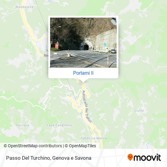 Mappa Passo Del Turchino