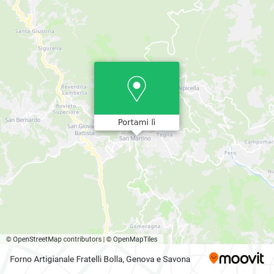 Mappa Forno Artigianale Fratelli Bolla