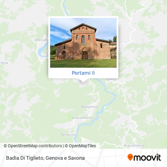 Mappa Badìa Di Tiglieto