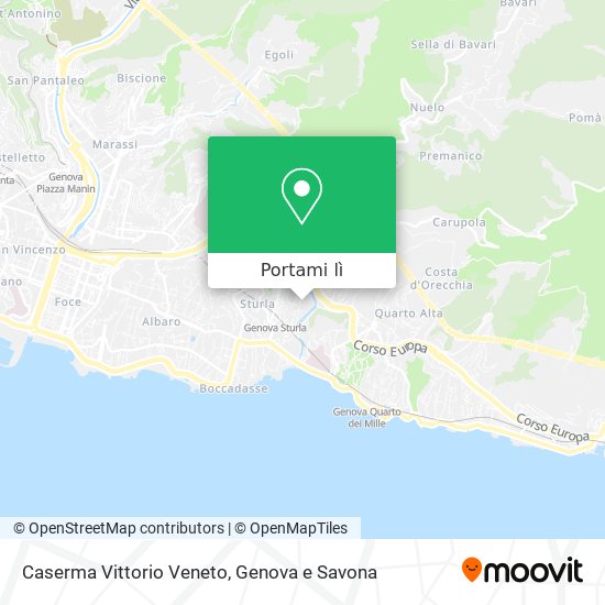 Mappa Caserma Vittorio Veneto
