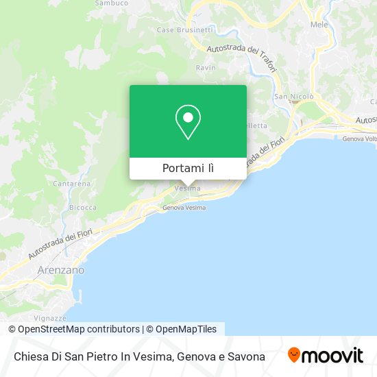 Mappa Chiesa Di San Pietro In Vesima