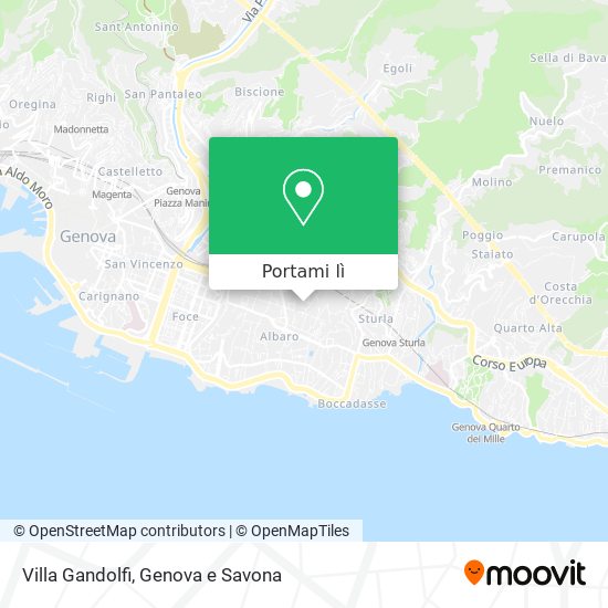 Mappa Villa Gandolfi