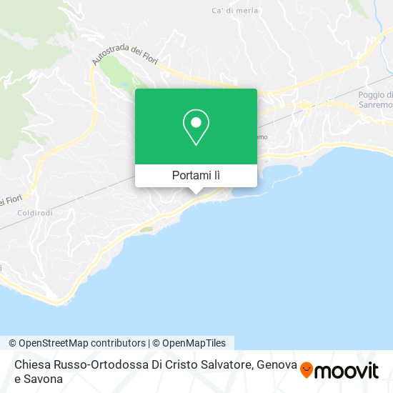 Mappa Chiesa Russo-Ortodossa Di Cristo Salvatore
