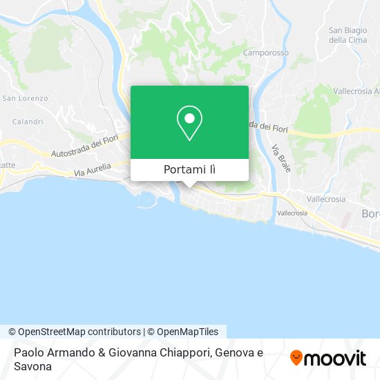 Mappa Paolo Armando & Giovanna Chiappori
