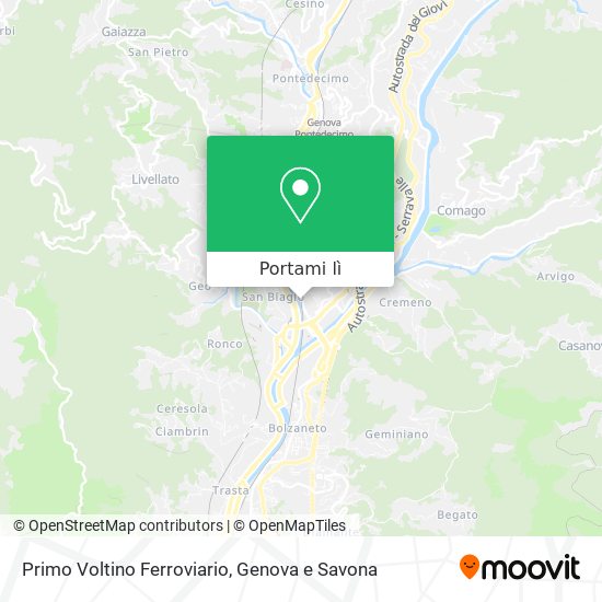 Mappa Primo Voltino Ferroviario
