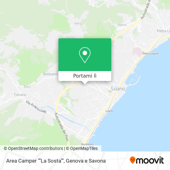 Mappa Area Camper ""La Sosta""