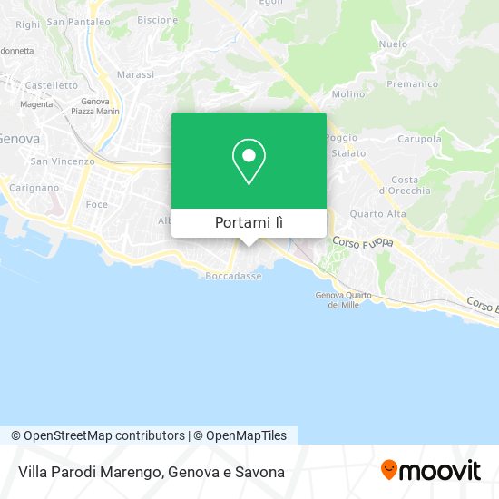 Mappa Villa Parodi Marengo