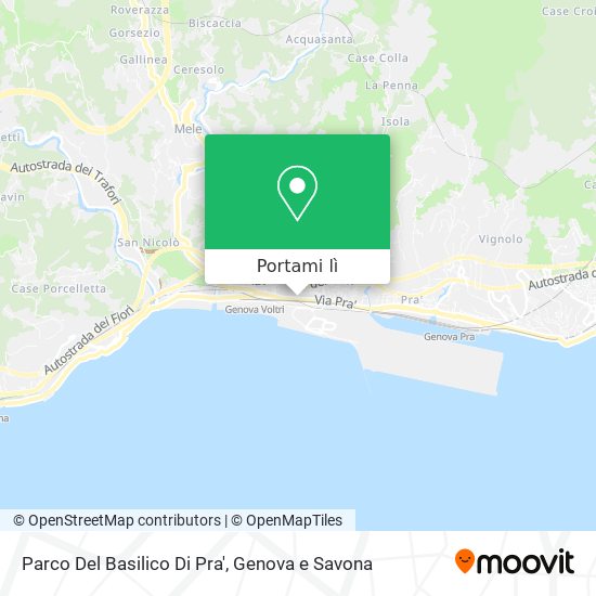 Mappa Parco Del Basilico Di Pra'