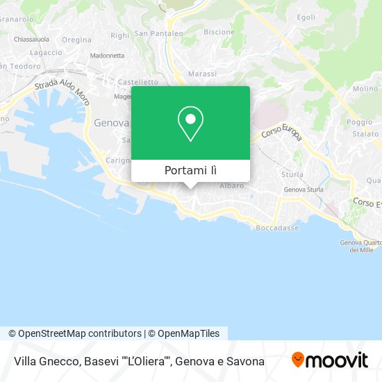 Mappa Villa Gnecco, Basevi ""L’Oliera""