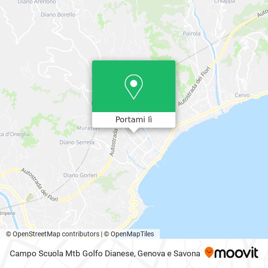 Mappa Campo Scuola Mtb Golfo Dianese