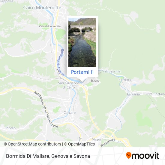Mappa Bormida Di Mallare